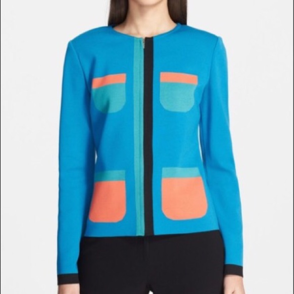 St John’s Collection Intarsia Trompe l’Oeil suit